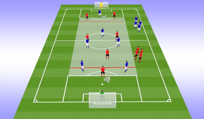 Football/Soccer Session Plan Drill (Colour): T2 Skill