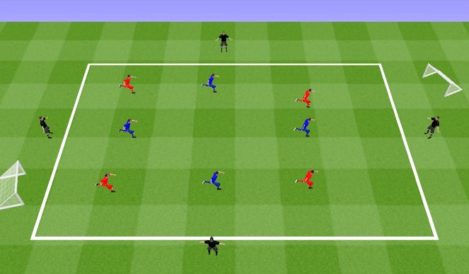 Football/Soccer Session Plan Drill (Colour): 3 Team Possession