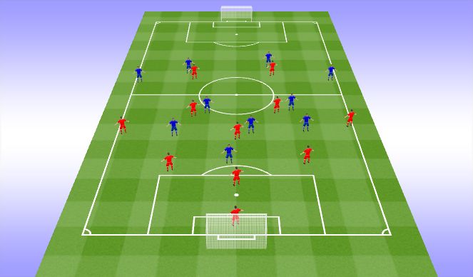 Football/Soccer Session Plan Drill (Colour): Game Training