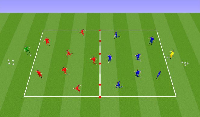 Football/Soccer Session Plan Drill (Colour): Technical Development