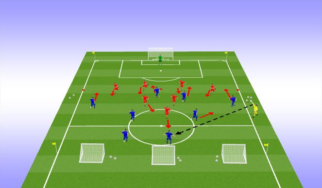 Football/Soccer Session Plan Drill (Colour): Team Development