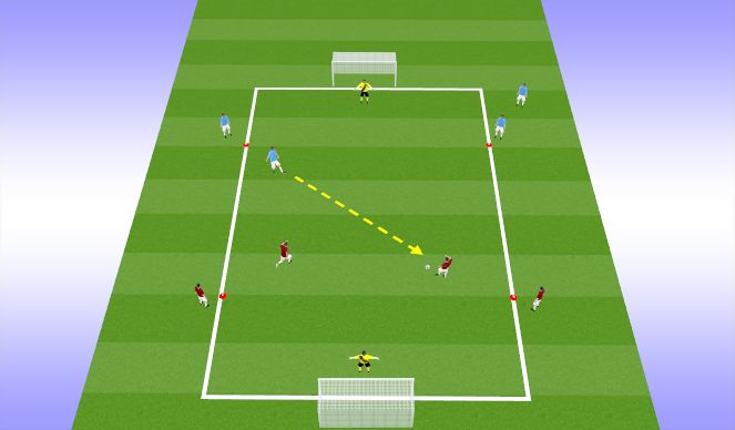 Football/Soccer Session Plan Drill (Colour): Activity 2