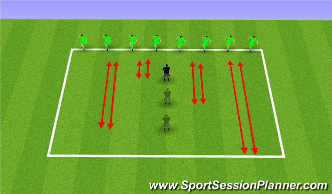 Football/Soccer Session Plan Drill (Colour): Warm-Up