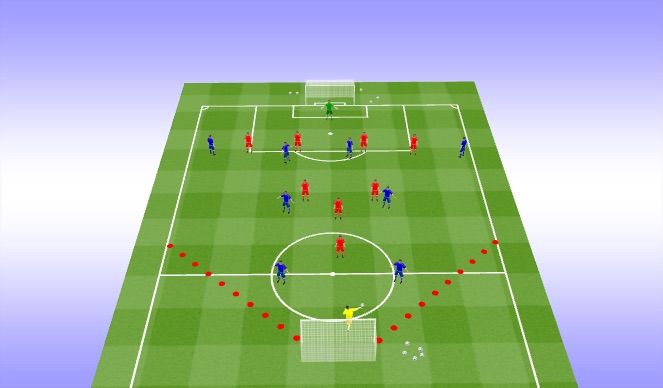 Football/Soccer Session Plan Drill (Colour): SSG