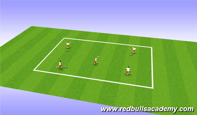 Football/Soccer Session Plan Drill (Colour): Tom and Jerry