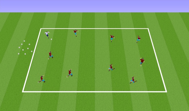 Football/Soccer Session Plan Drill (Colour): Dora Dora