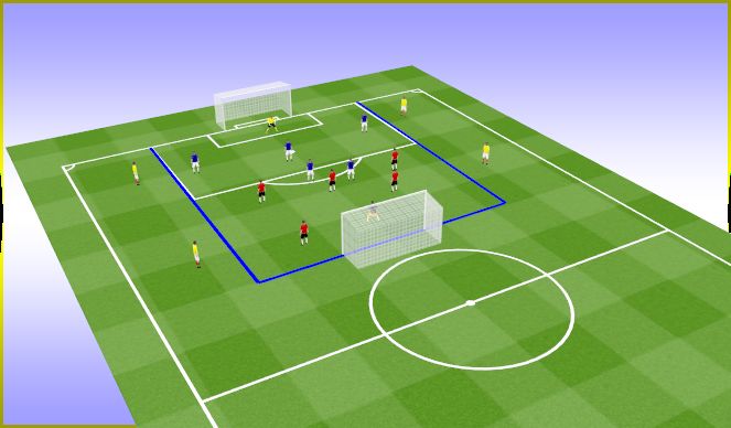 Football/Soccer Session Plan Drill (Colour): Banide