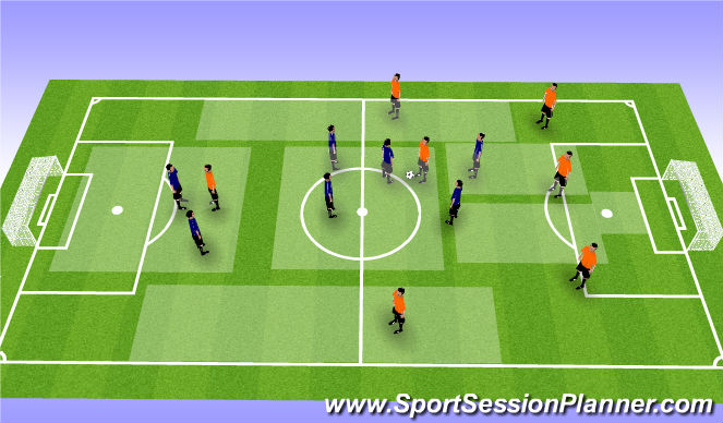 Football/Soccer Session Plan Drill (Colour): Screen 3