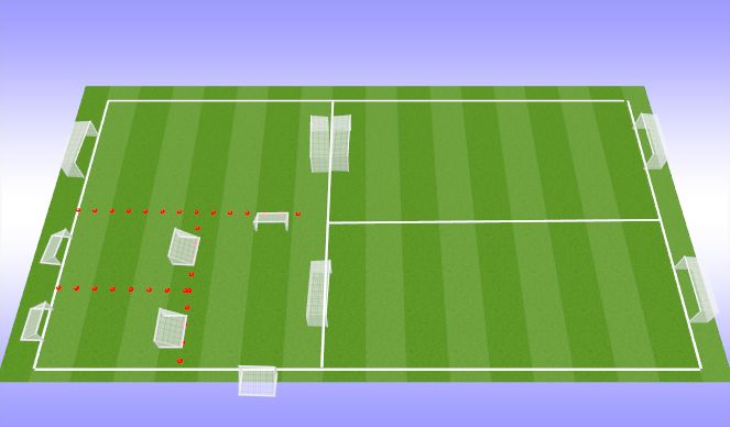 Football/Soccer Session Plan Drill (Colour): Juniours 1