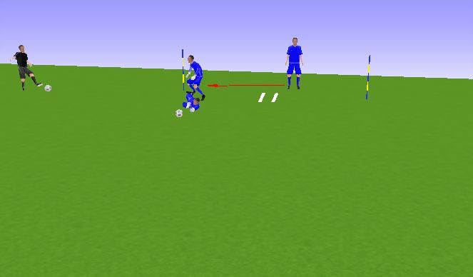 Football/Soccer Session Plan Drill (Colour): 2 SALTOS + BLOQUEO