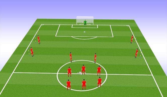 Football/Soccer Session Plan Drill (Colour): Pattern 3