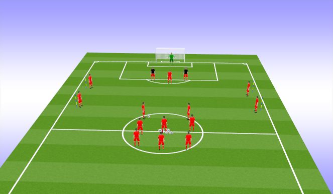 Football/Soccer Session Plan Drill (Colour): Pattern 6 