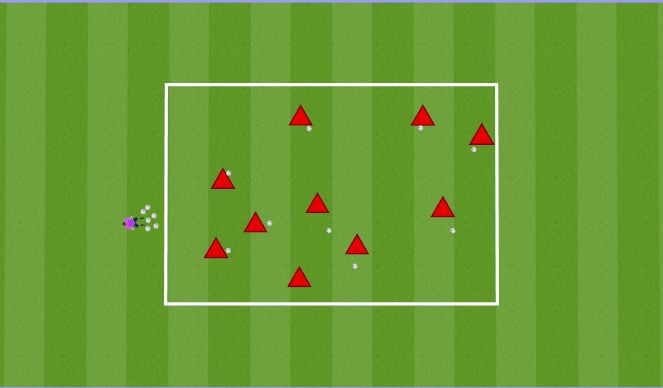 Football/Soccer Session Plan Drill (Colour): Ball Mastery