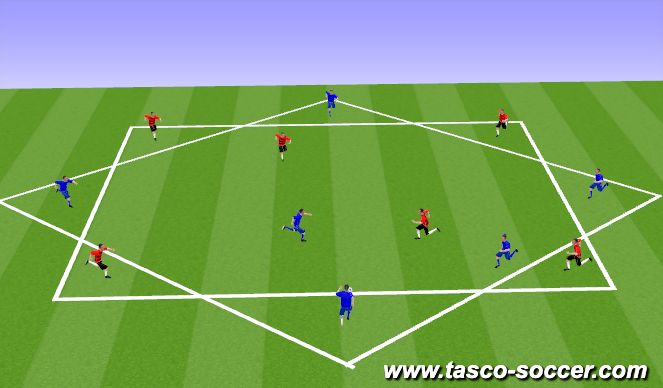 Football/Soccer Session Plan Drill (Colour): Animation 1