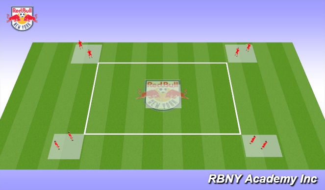 Football/Soccer Session Plan Drill (Colour): Warm Up