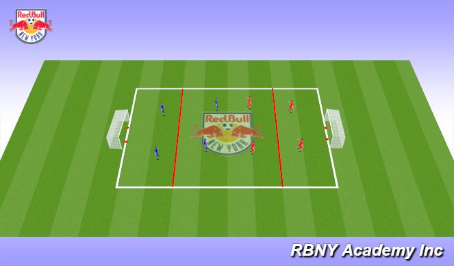 Football/Soccer Session Plan Drill (Colour): Conditioned Game