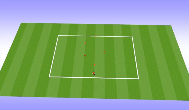 Football/Soccer Session Plan Drill (Colour): Moving ball control