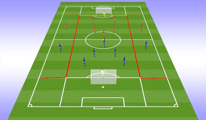 Football/Soccer Session Plan Drill (Colour): Whole