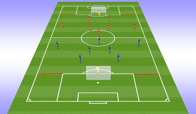 Football/Soccer Session Plan Drill (Colour): Whole