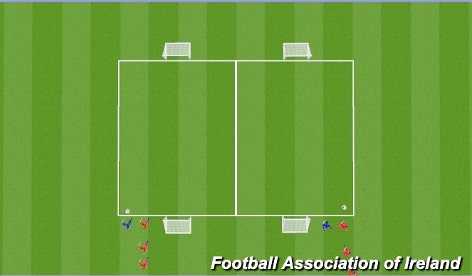 Football/Soccer Session Plan Drill (Colour): Animation 2