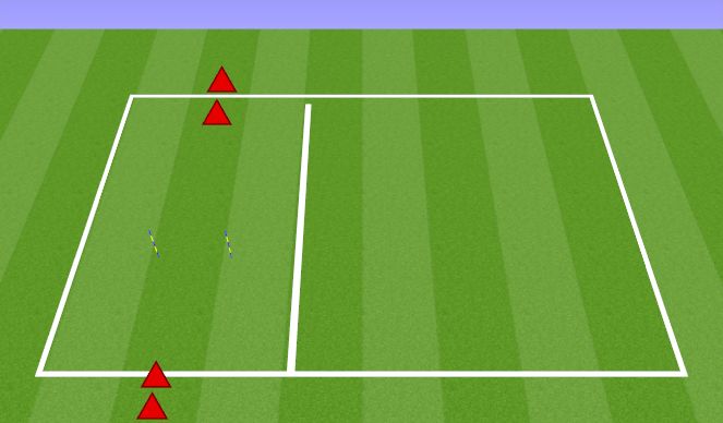 Football/Soccer Session Plan Drill (Colour): Pre-Game Passing + Poles