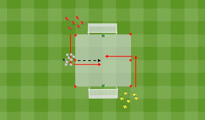 Football/Soccer Session Plan Drill (Colour): Playing form 2