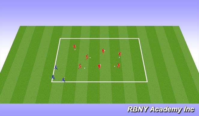 Football/Soccer Session Plan Drill (Colour): Warm Up