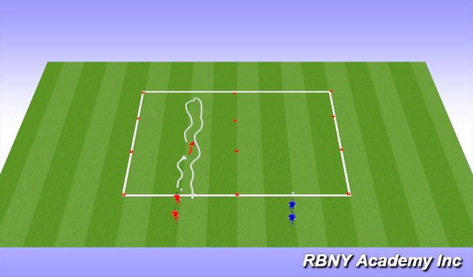 Football/Soccer Session Plan Drill (Colour): Activity 1