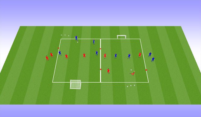 Football/Soccer Session Plan Drill (Colour): Technical