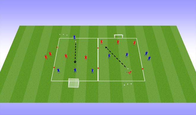 Football/Soccer Session Plan Drill (Colour): Technical
