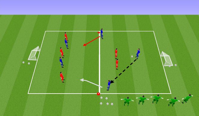 Football/Soccer Session Plan Drill (Colour): Technical Practice