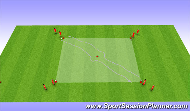 Football/Soccer Session Plan Drill (Colour): Technique # 1