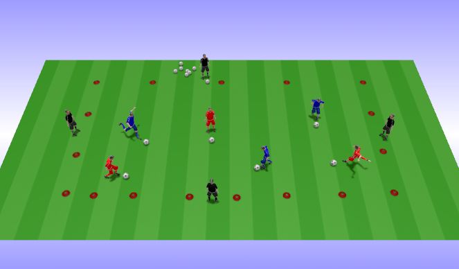 Football/Soccer Session Plan Drill (Colour): Surfaces
