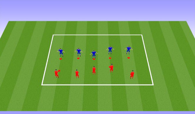 Football/Soccer Session Plan Drill (Colour): Technical