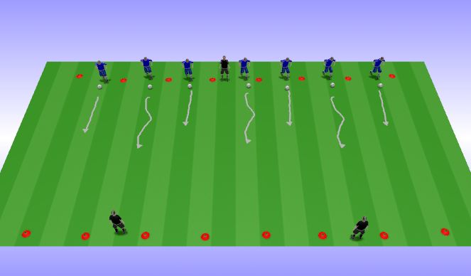 Football/Soccer Session Plan Drill (Colour): Green Red Light