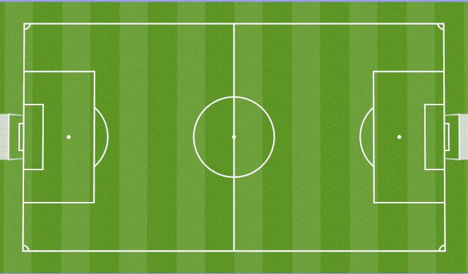 Football/Soccer Session Plan Drill (Colour): 11 v 11