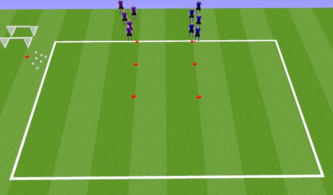 Football/Soccer Session Plan Drill (Colour): Screen 1: Warm up
