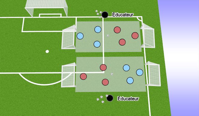 Football/Soccer Session Plan Drill (Colour): Atelier #4: Match