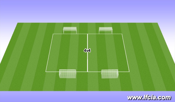 Football/Soccer Session Plan Drill (Colour): Mini Games