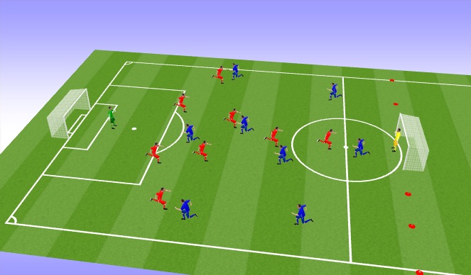 Football/Soccer Session Plan Drill (Colour): SSG