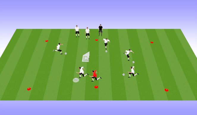 Football/Soccer Session Plan Drill (Colour): Maldini Challenge