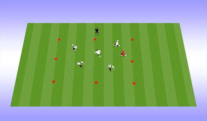 Football/Soccer Session Plan Drill (Colour): Tiger Tails