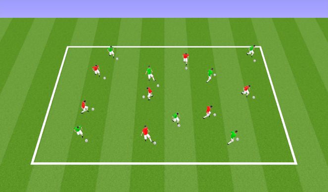 Football/Soccer Session Plan Drill (Colour): Drill 1