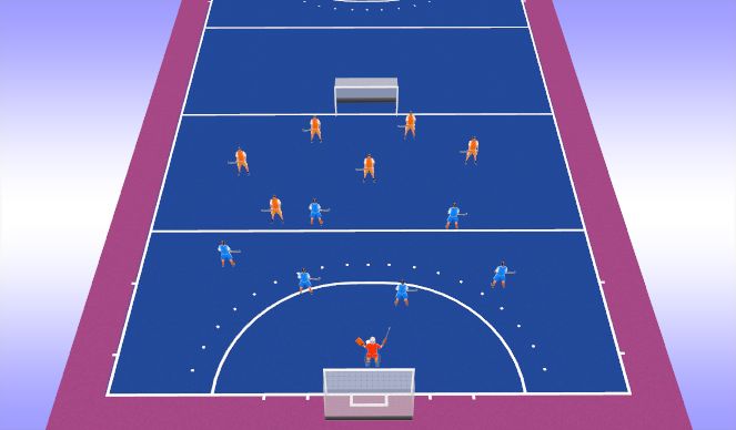 Hockey Session Plan Drill (Colour): Gameplay