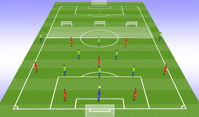 Football/Soccer Session Plan Drill (Colour): OLI - 8v6
