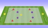 Football/Soccer: U12 Pre-Academy FS.W3.S2 ATT: Build-up v High Press, FT, Rec free man, Tactical: Playing out from the back Moderate