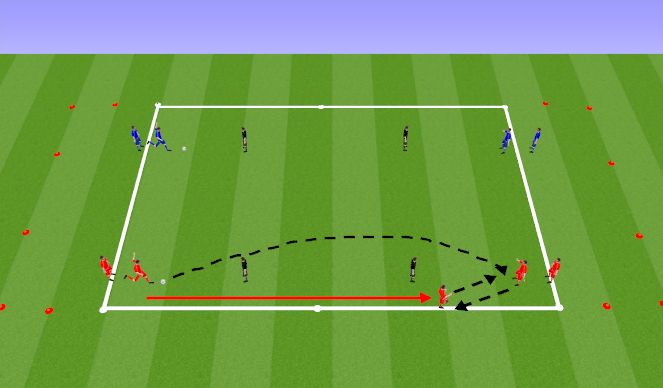 Football/Soccer Session Plan Drill (Colour): SKILL (A)