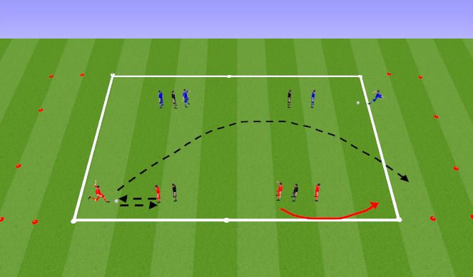 Football/Soccer Session Plan Drill (Colour): SKILL (B)