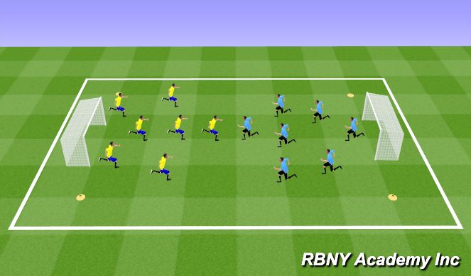 Football/Soccer Session Plan Drill (Colour): S.S.G