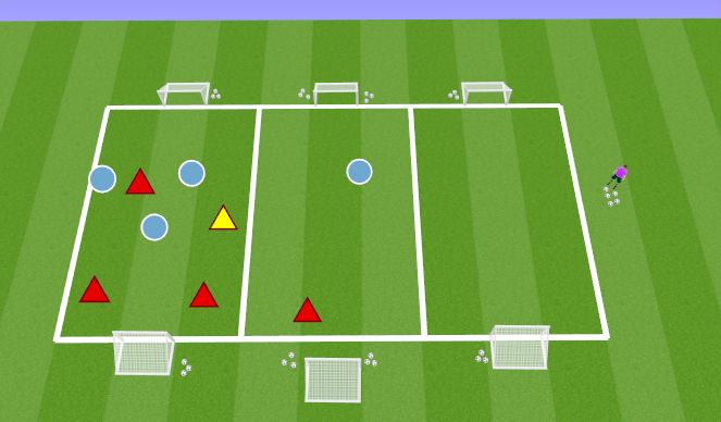 Football/Soccer Session Plan Drill (Colour): Switching point